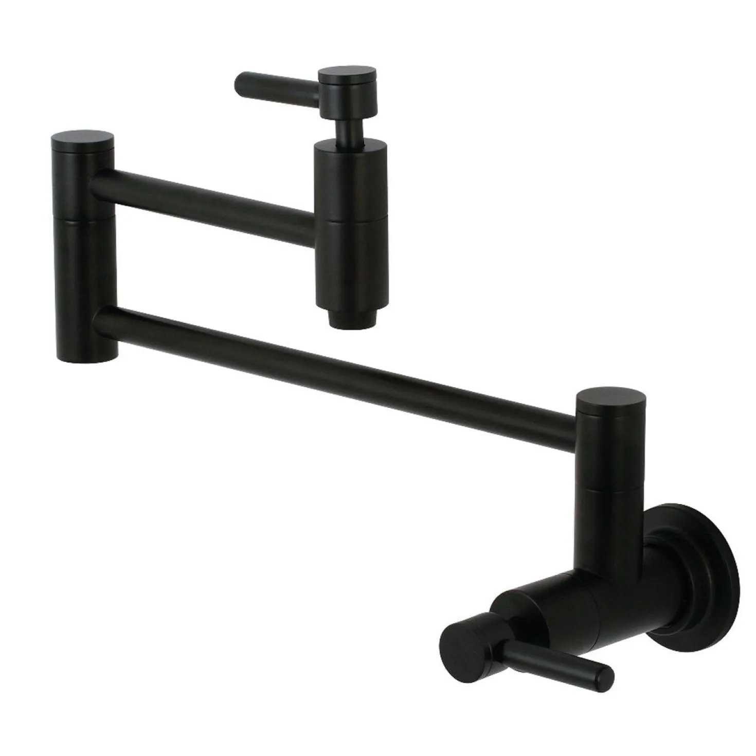 Kingston Brass Concord Wall Mount Single Hole Pot Filler Kitchen Faucet