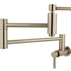 Kingston Brass Concord Wall Mount Single Hole Pot Filler Kitchen Faucet
