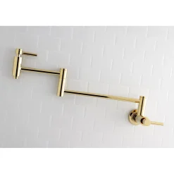 Kingston Brass Concord Wall Mount Single Hole Pot Filler Kitchen Faucet