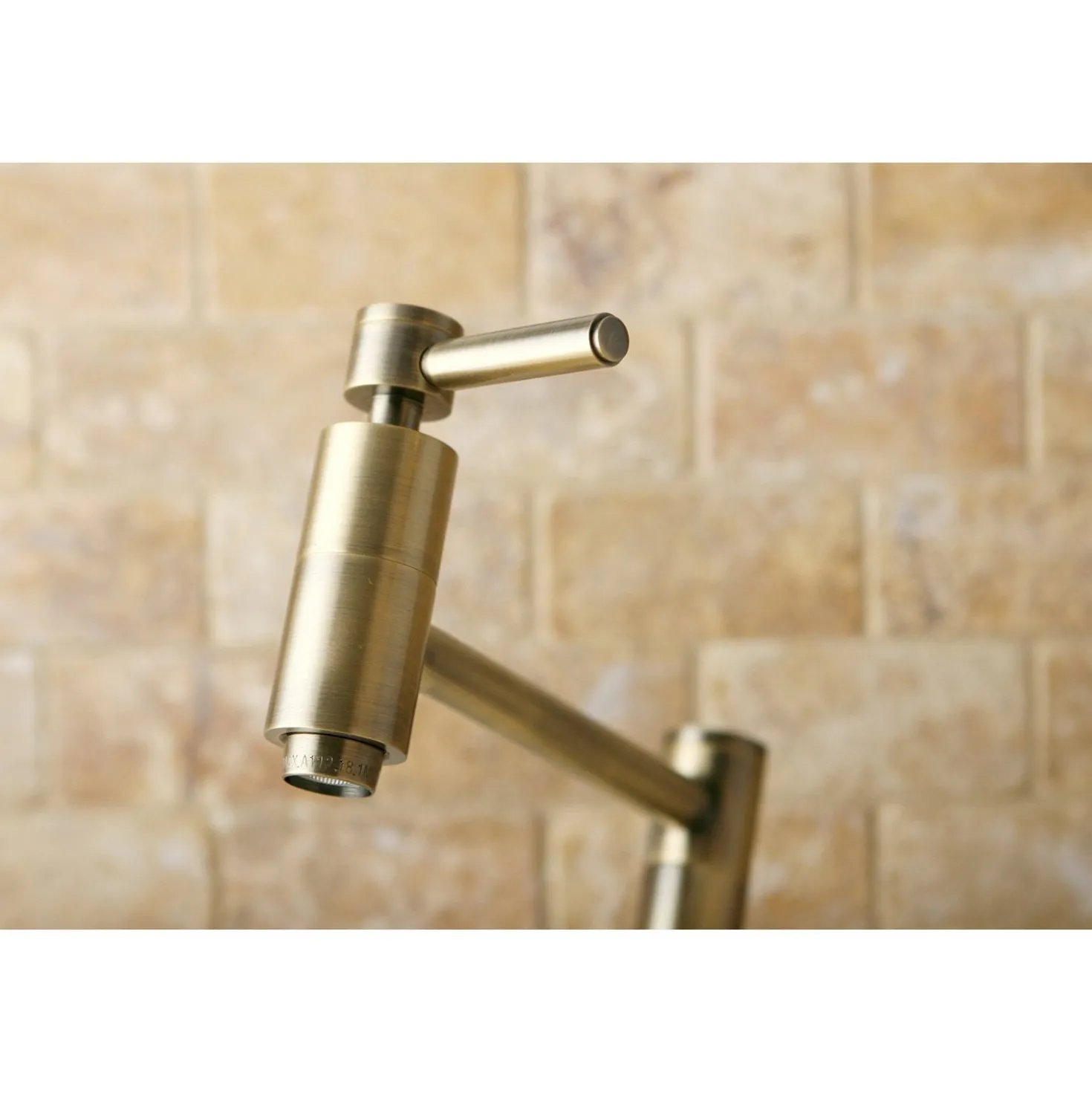 Kingston Brass Concord Wall Mount Single Hole Pot Filler Kitchen Faucet