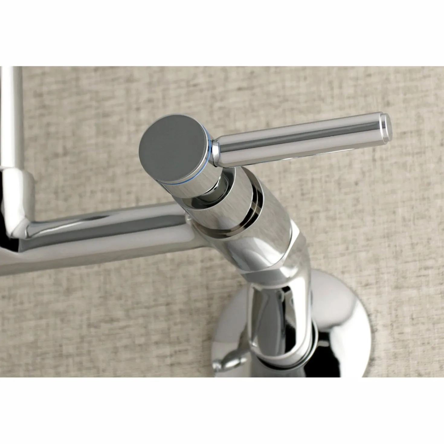 Kingston Brass Concord Wall Mount 2-Hole 8-Inch Adjustable Center Kitchen Faucet