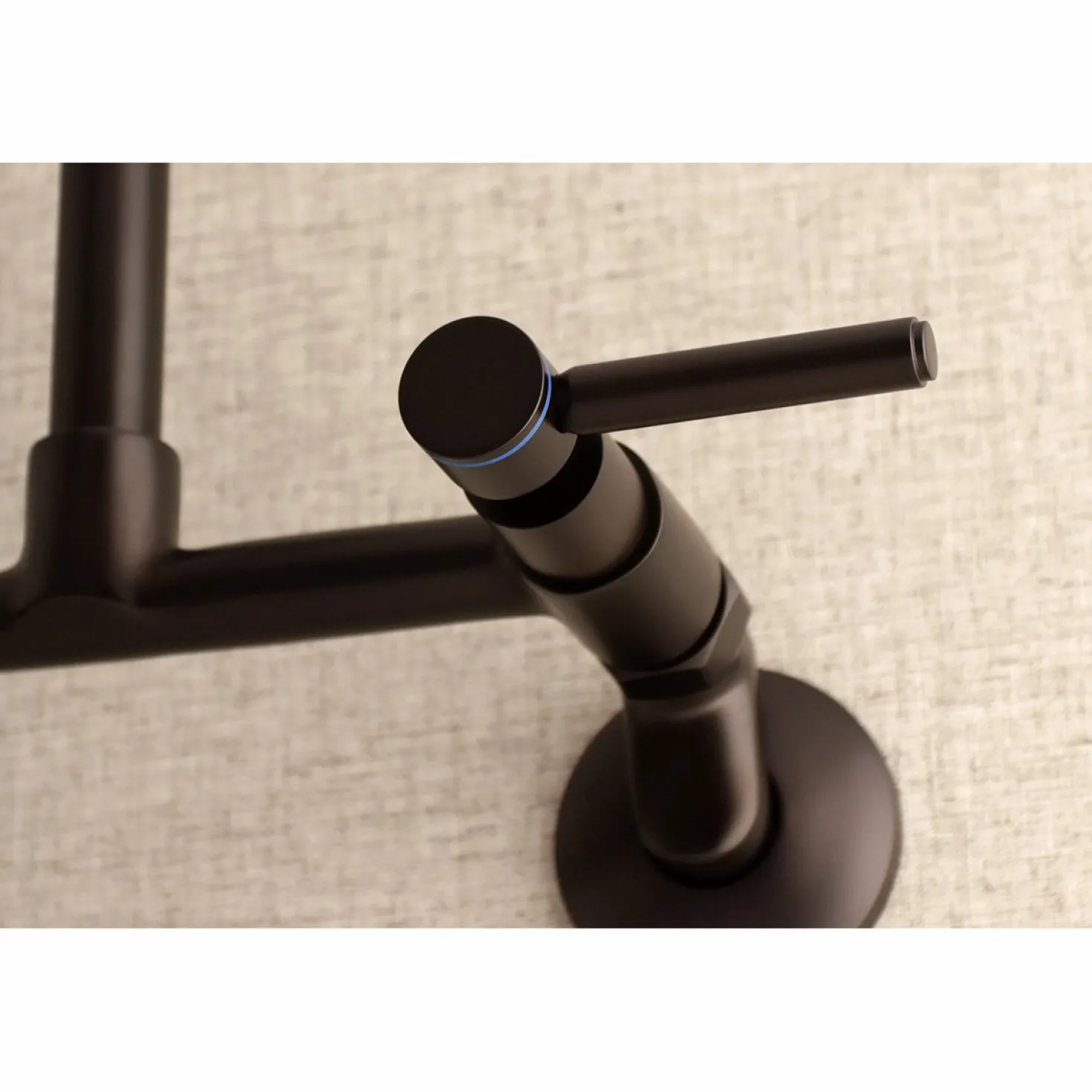 Kingston Brass Concord Wall Mount 2-Hole 8-Inch Adjustable Center Kitchen Faucet