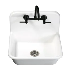 Kingston Brass Concord Wall Mount 2-Hole 8-Inch Adjustable Center Kitchen Faucet