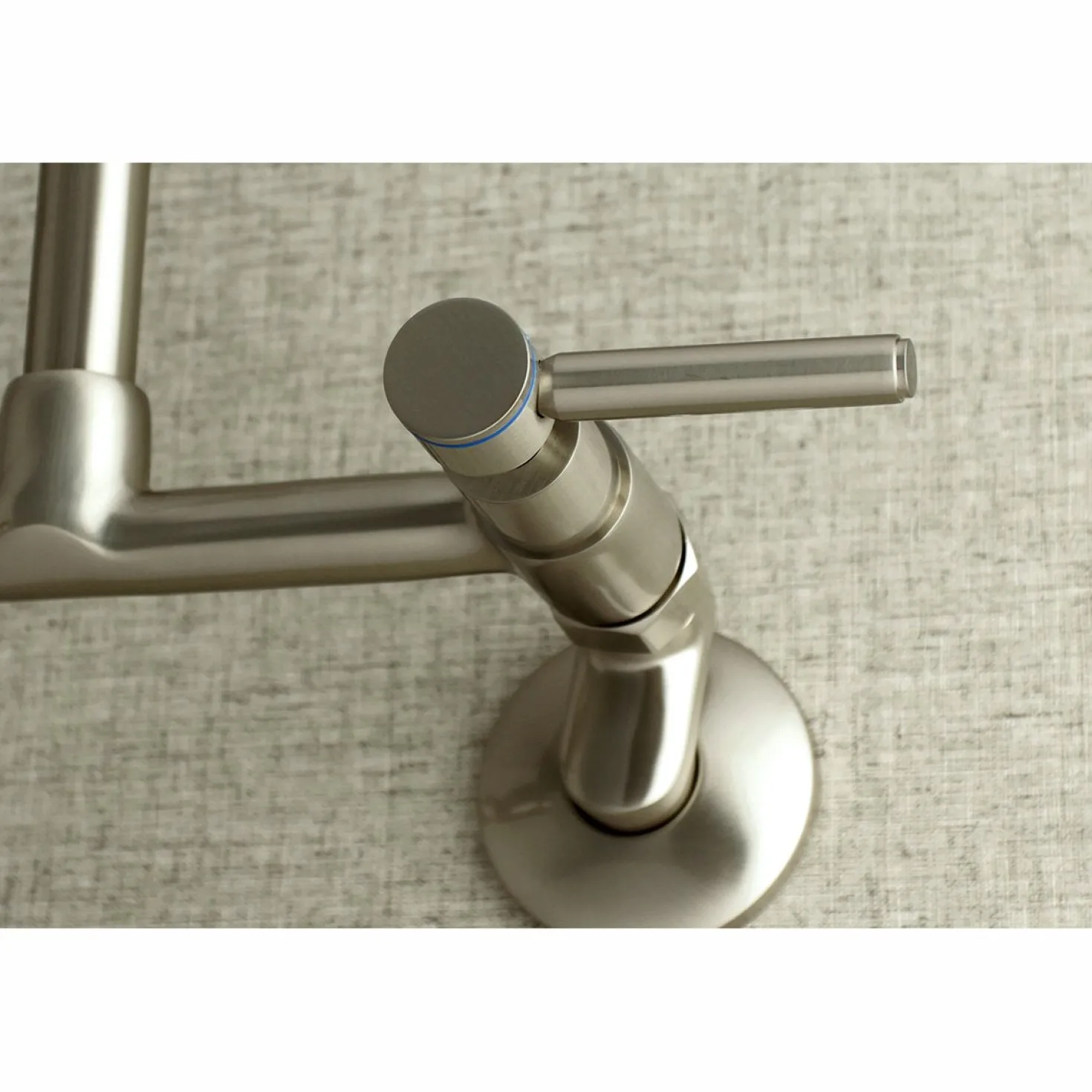 Kingston Brass Concord Wall Mount 8-Inch Adjustable Center Kitchen Faucet