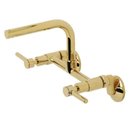 Kingston Brass Concord Wall Mount 8-Inch Adjustable Center Kitchen Faucet