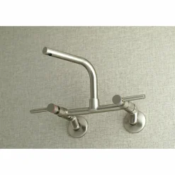 Kingston Brass Concord Wall Mount 8-Inch Adjustable Center Kitchen Faucet