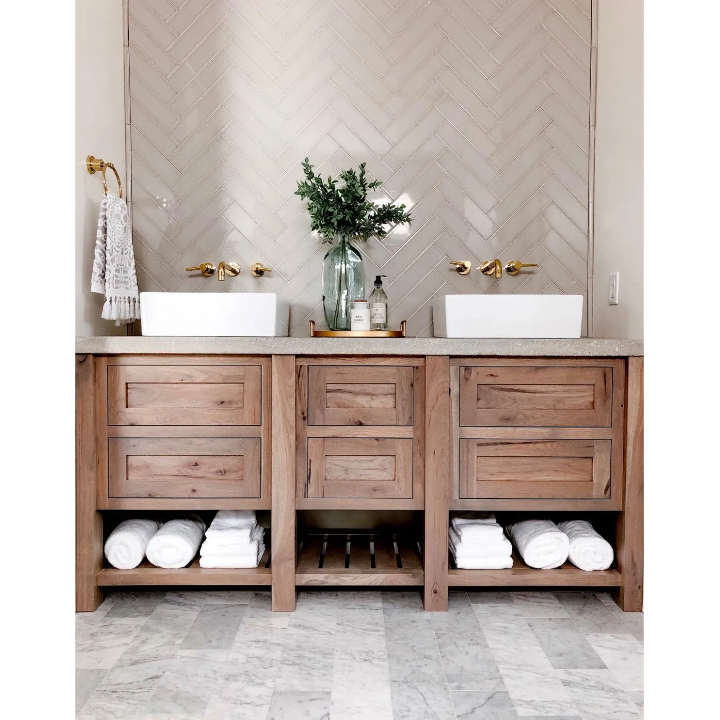 Kingston Brass Concord Wall Mount 2-Handle Bathroom Faucet