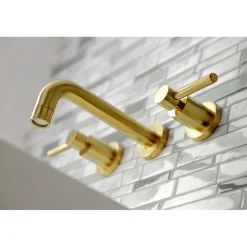 Kingston Brass Concord Wall Mount 2-Handle Bathroom Faucet
