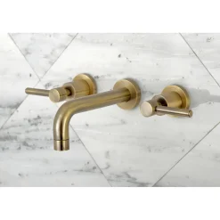 Kingston Brass Concord Wall Mount 2-Handle Bathroom Faucet