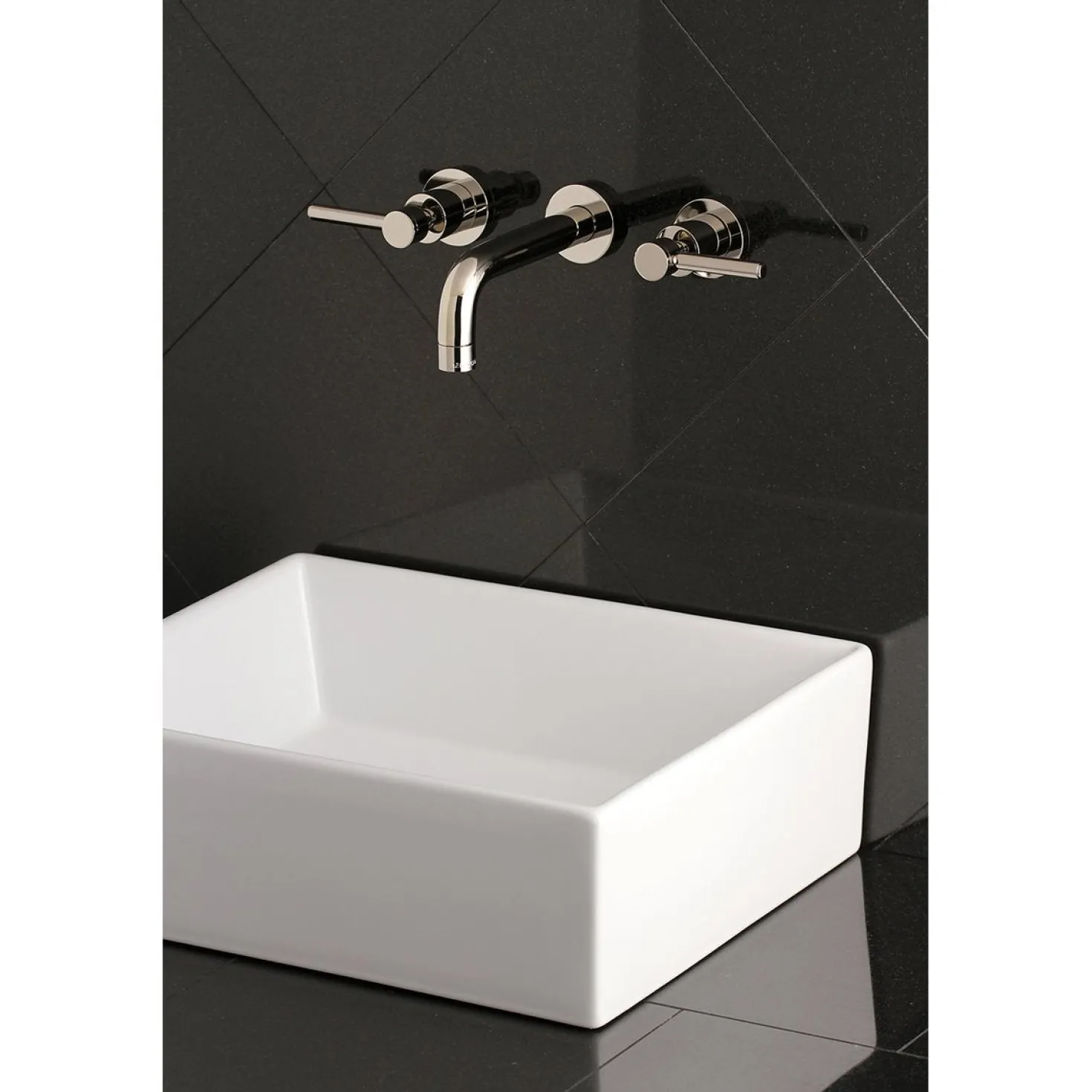 Kingston Brass Concord Wall Mount 2-Handle Bathroom Faucet