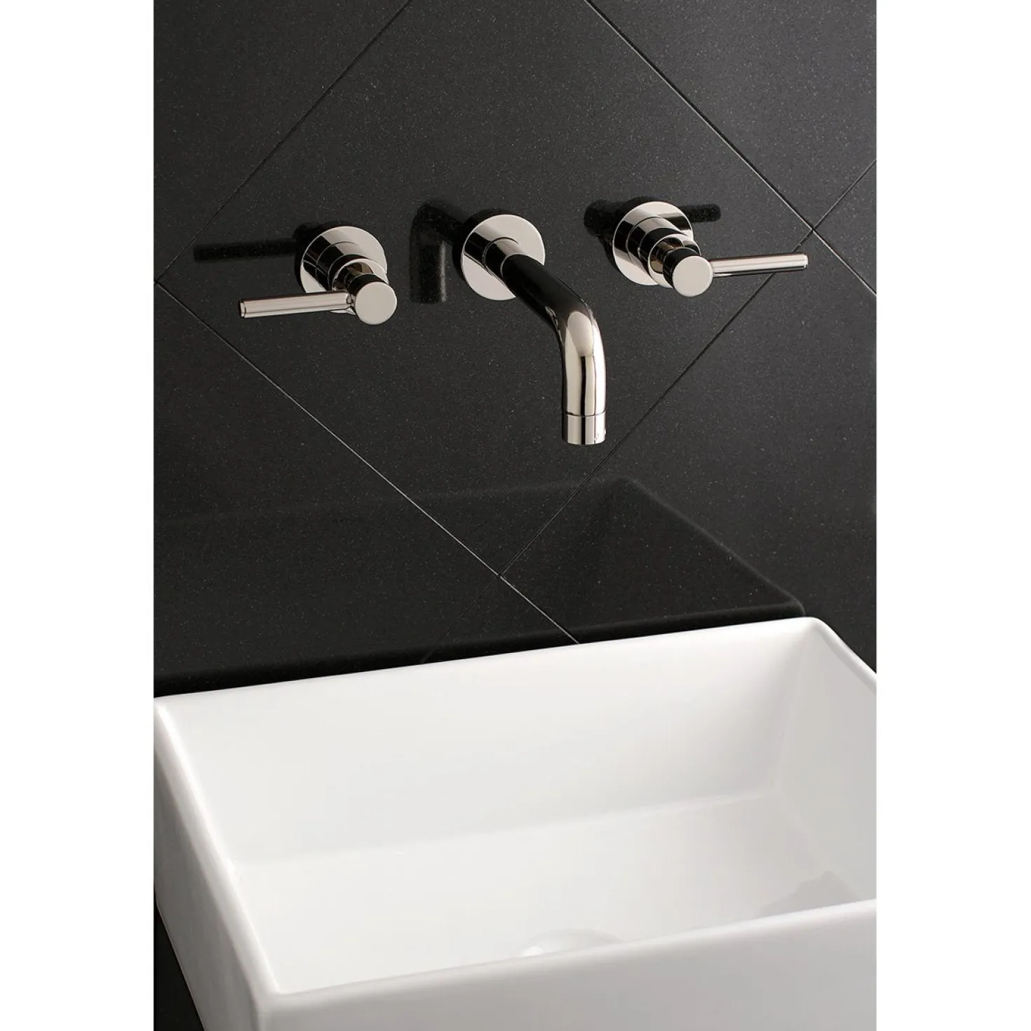 Kingston Brass Concord Wall Mount 2-Handle Bathroom Faucet