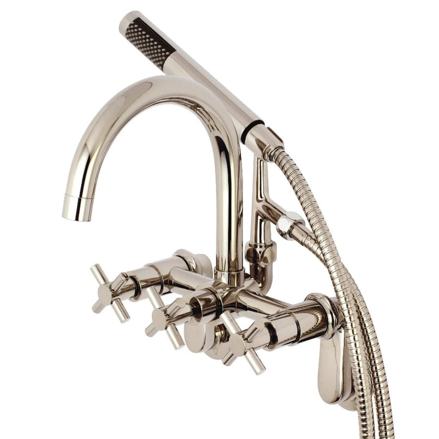 Kingston Brass Concord Wall Mount Tub Filler with Hand Shower