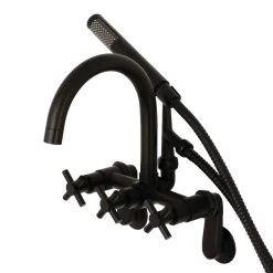 Kingston Brass Concord Wall Mount Tub Filler with Hand Shower