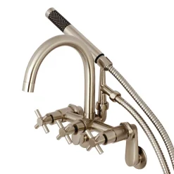 Kingston Brass Concord Wall Mount Tub Filler with Hand Shower