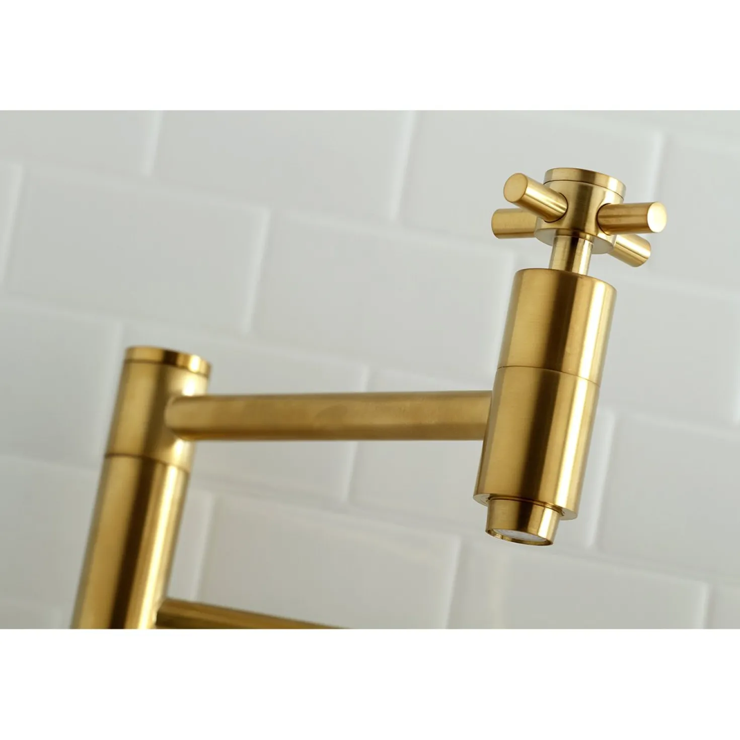 Kingston Brass Concord Wall Mount Single-Hole Pot Filler Kitchen Faucet