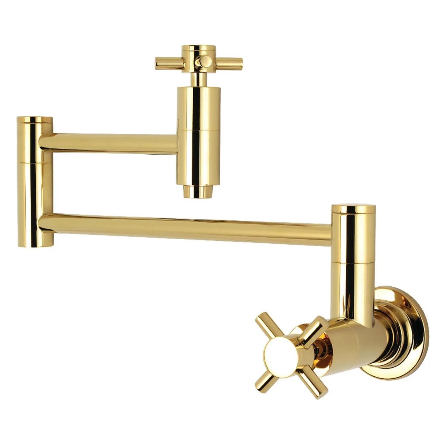 Kingston Brass Concord Wall Mount Single-Hole Pot Filler Kitchen Faucet