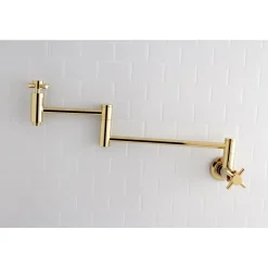 Kingston Brass Concord Wall Mount Single-Hole Pot Filler Kitchen Faucet