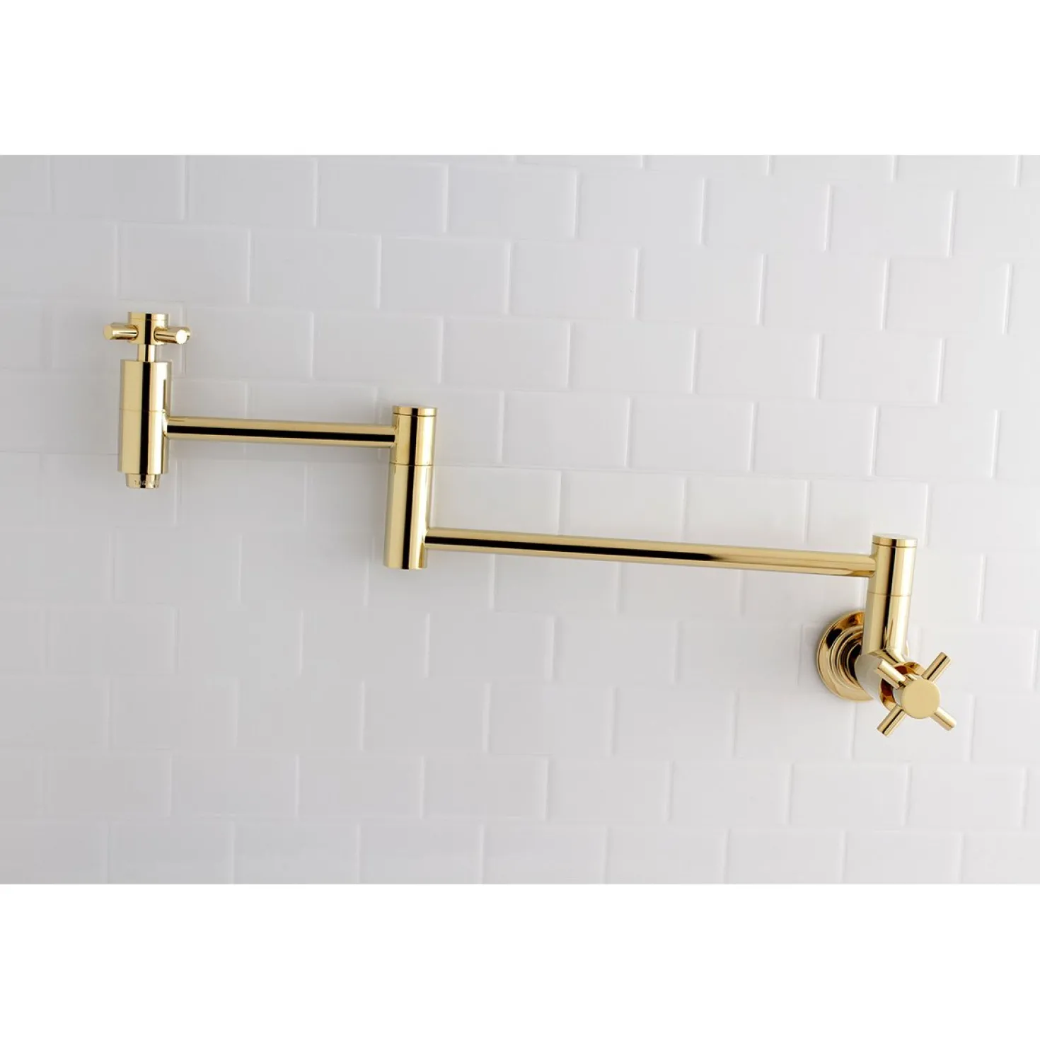 Kingston Brass Concord Wall Mount Single-Hole Pot Filler Kitchen Faucet