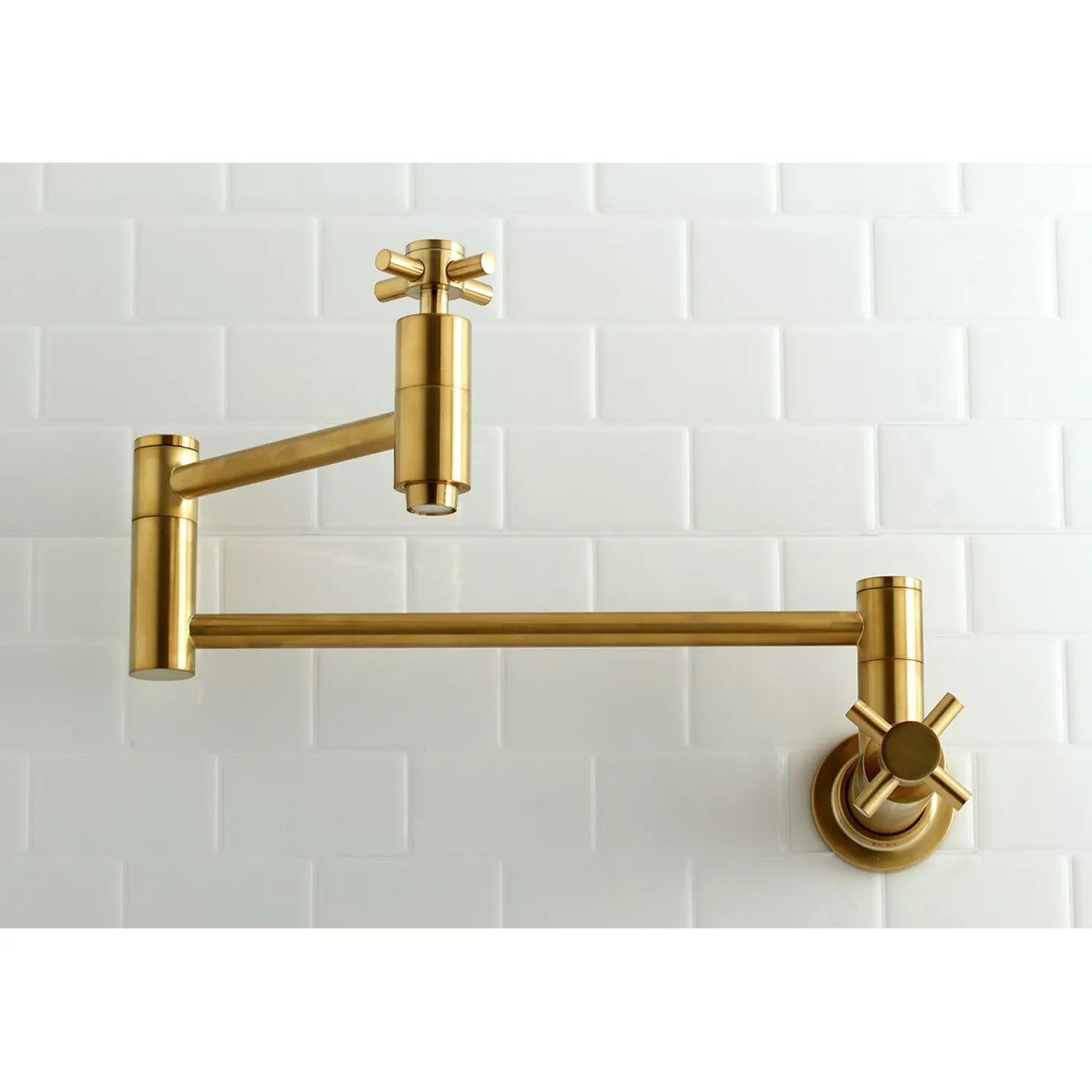 Kingston Brass Concord Wall Mount Single-Hole Pot Filler Kitchen Faucet