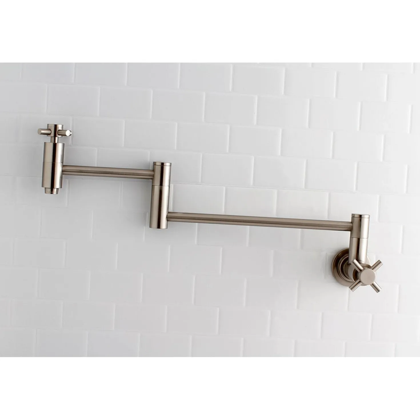 Kingston Brass Concord Wall Mount Single-Hole Pot Filler Kitchen Faucet