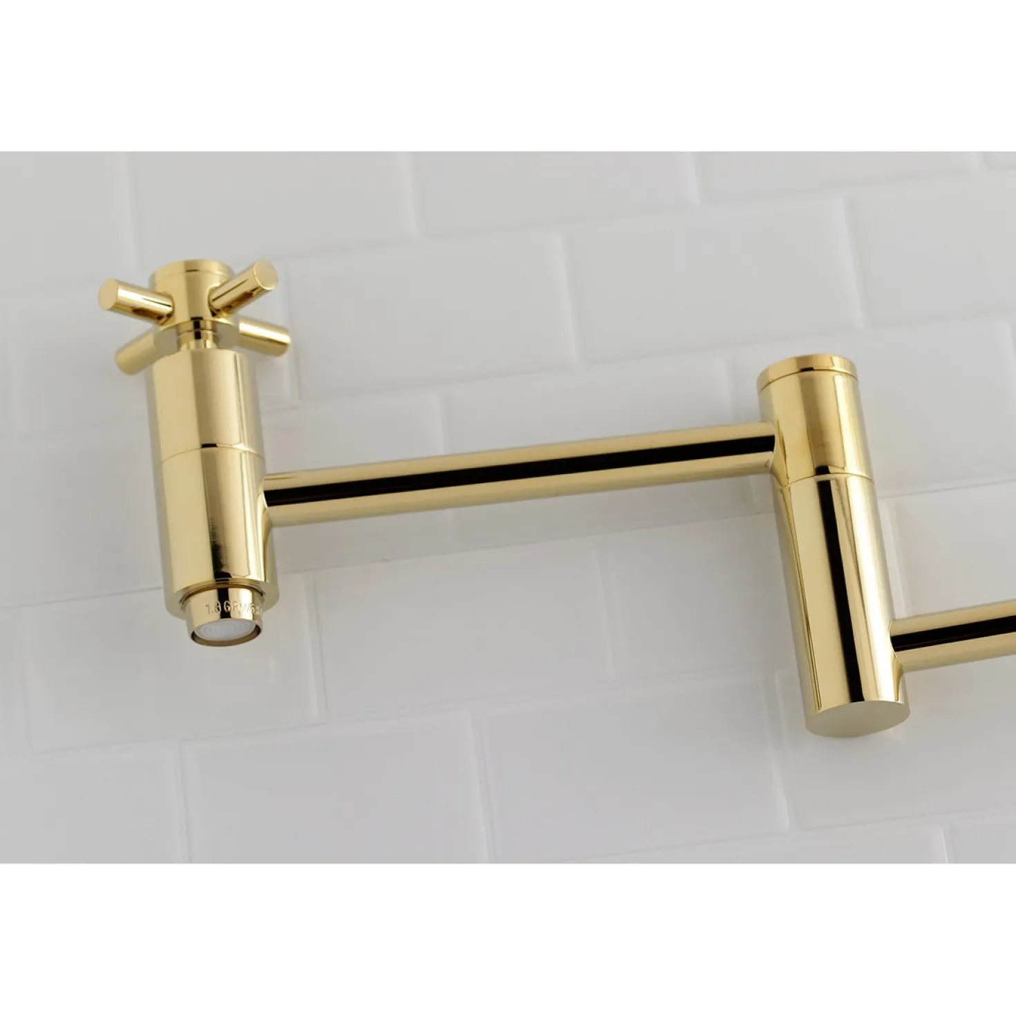 Kingston Brass Concord Wall Mount Single-Hole Pot Filler Kitchen Faucet