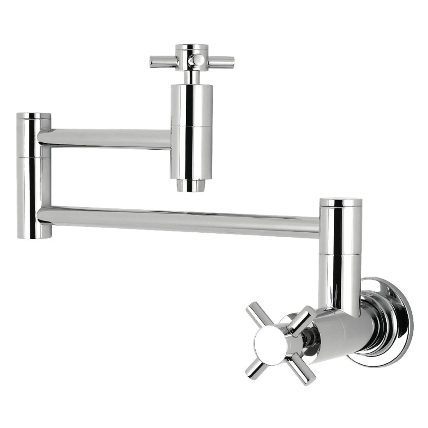 Kingston Brass Concord Wall Mount Single-Hole Pot Filler Kitchen Faucet