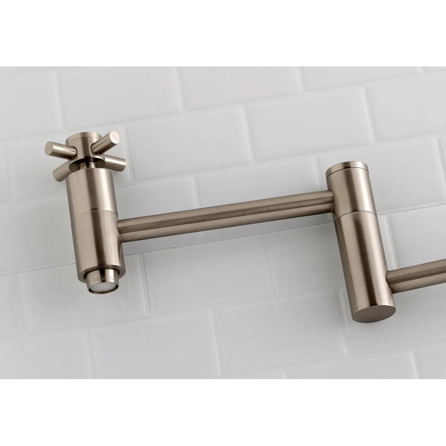 Kingston Brass Concord Wall Mount Single-Hole Pot Filler Kitchen Faucet