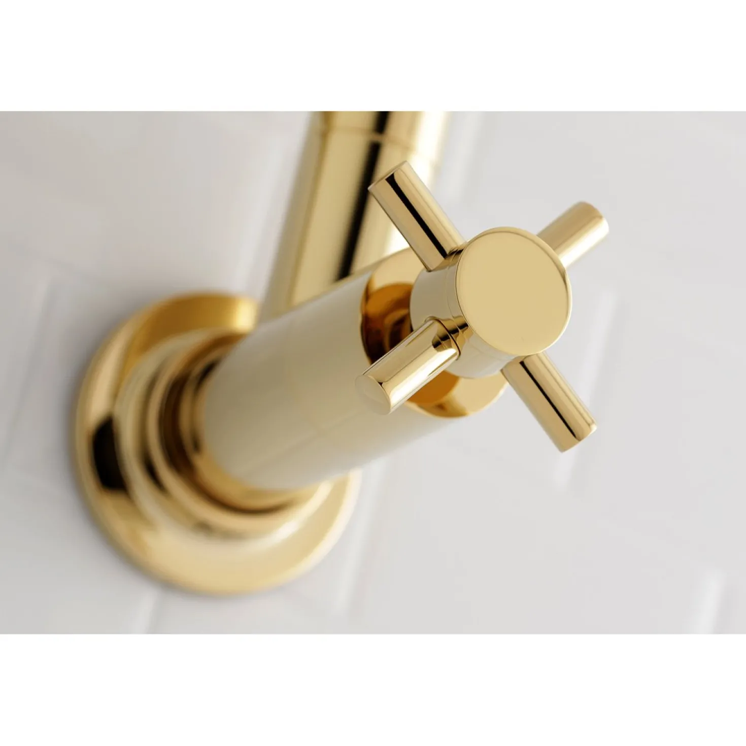Kingston Brass Concord Wall Mount Single-Hole Pot Filler Kitchen Faucet