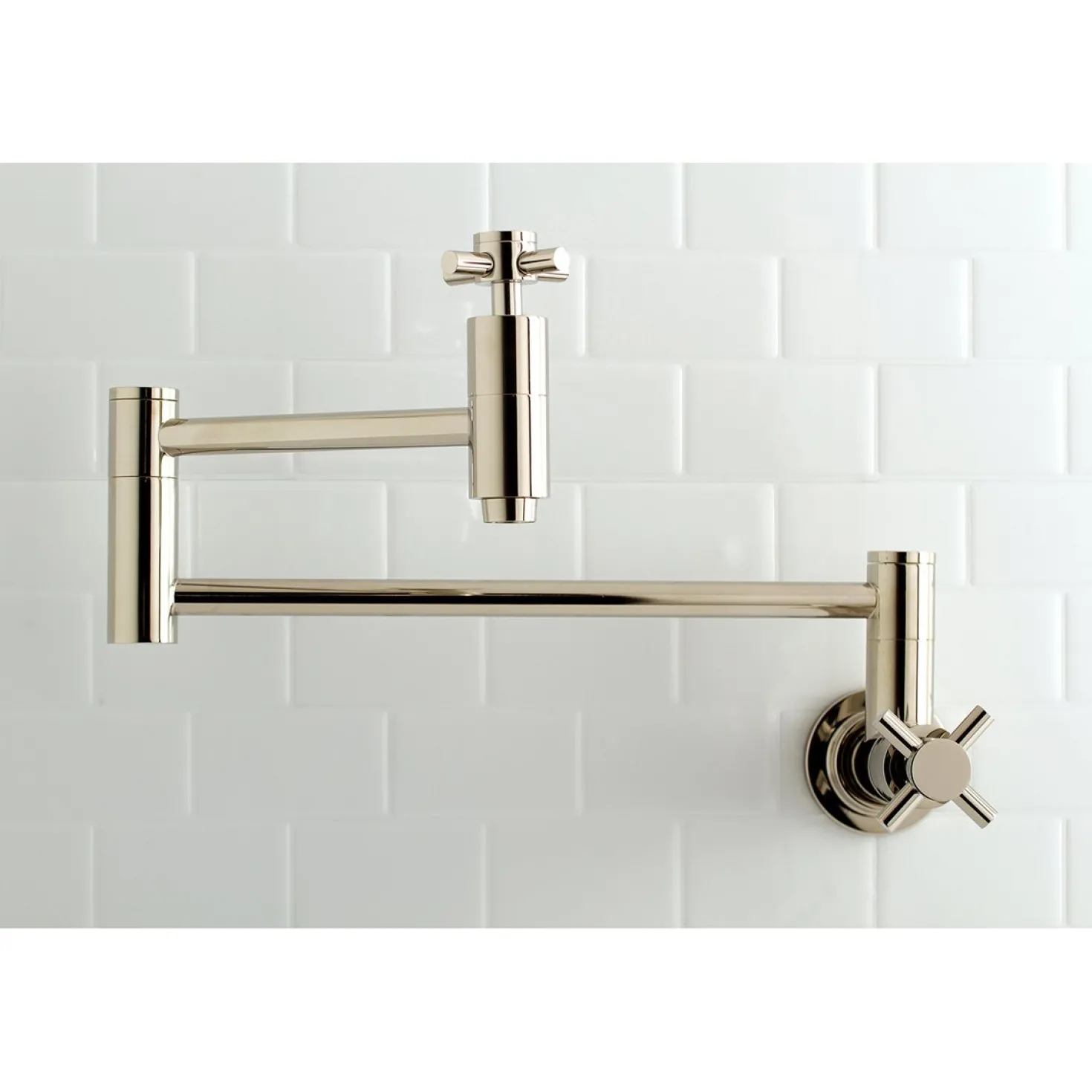 Kingston Brass Concord Wall Mount Single-Hole Pot Filler Kitchen Faucet