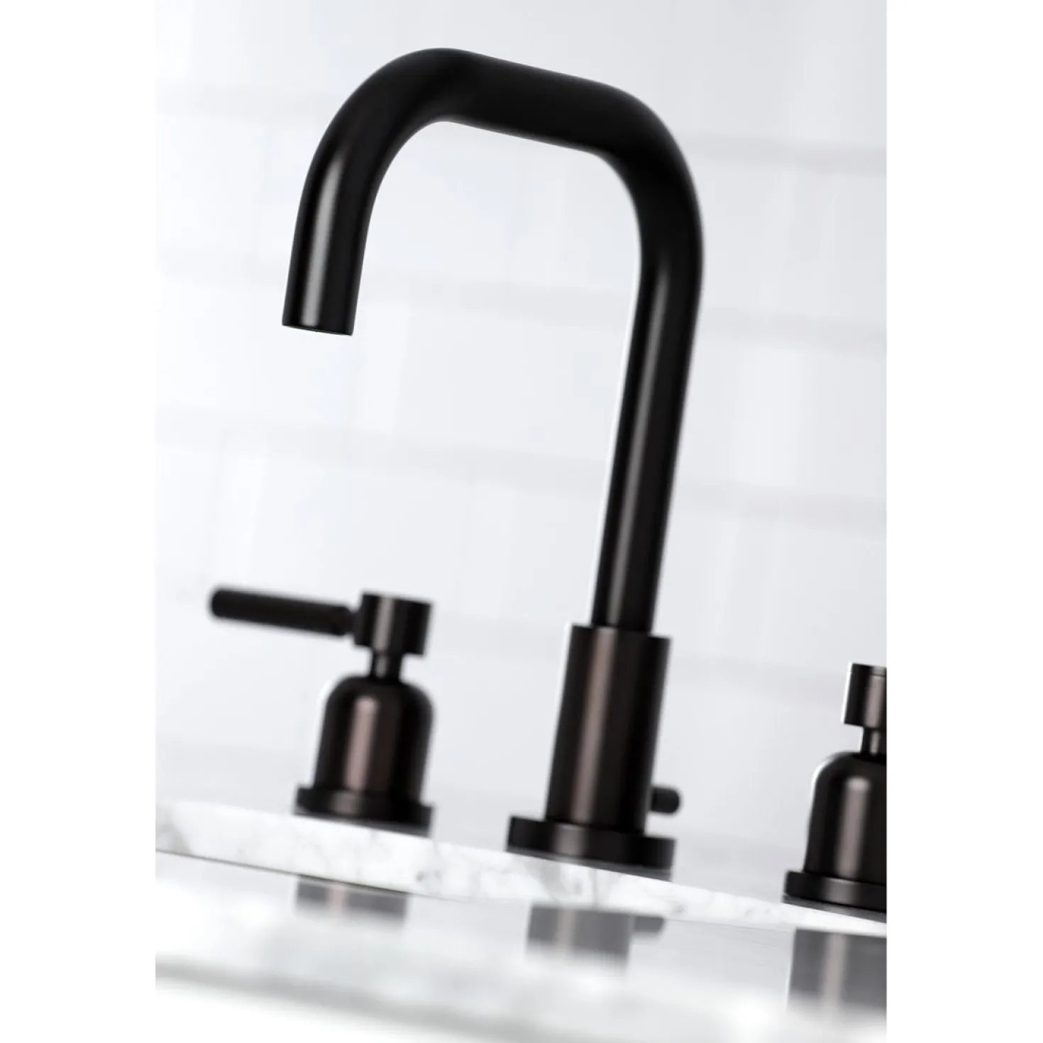 Kingston Brass Concord Widespread Bathroom Faucet with Brass Pop-Up