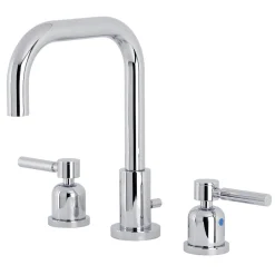 Kingston Brass Concord Widespread Bathroom Faucet with Brass Pop-Up