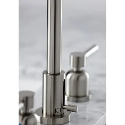 Kingston Brass Concord Widespread Bathroom Faucet with Brass Pop-Up