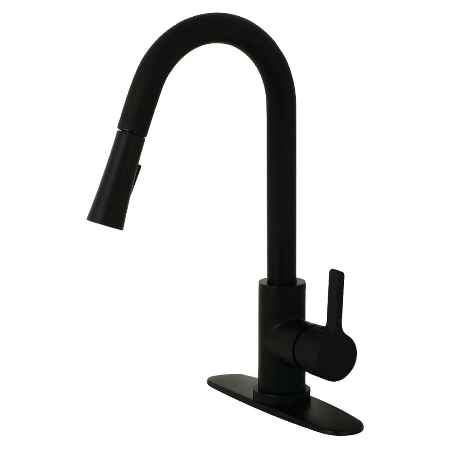 Kingston Brass Continental Gourmetier Single-Handle Pull-Down Kitchen Faucet