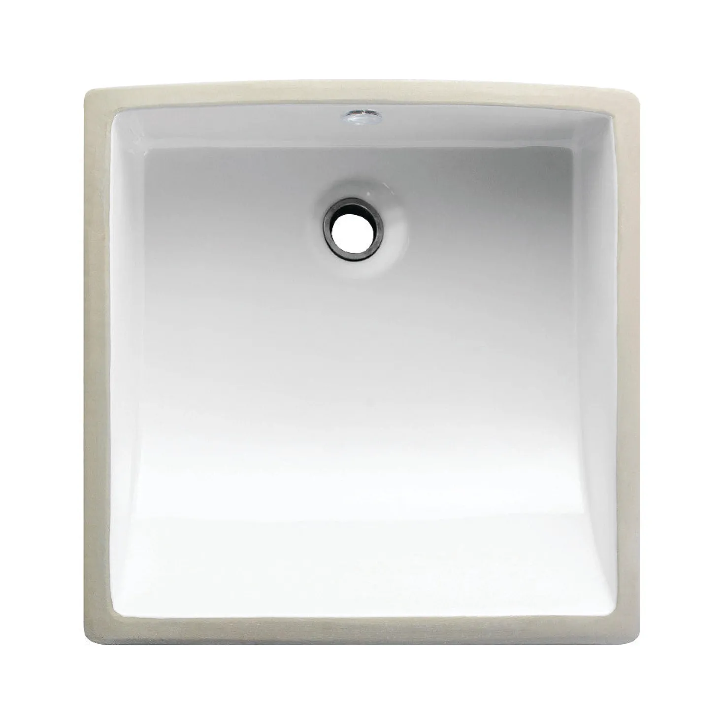 Kingston Brass Cove China Undermount Bathroom Sink with Overflow Hole