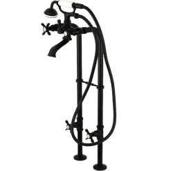 Kingston Brass Cross-Handle Freestanding Tub Faucet Package