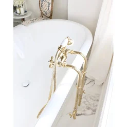 Kingston Brass Cross-Handle Freestanding Tub Faucet Package