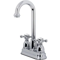 Kingston Brass Cross-Handle 4-Inch Centerset Bathroom Faucet