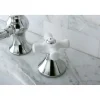 Kingston Brass Cross-Handle 8-Inch Widespread Bathroom Faucet