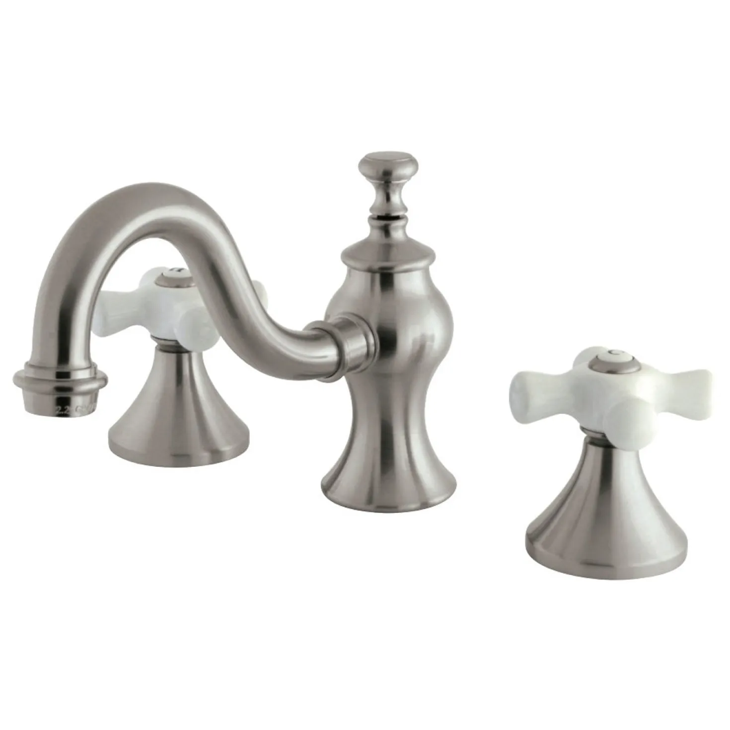 Kingston Brass Cross-Handle 8-Inch Widespread Bathroom Faucet