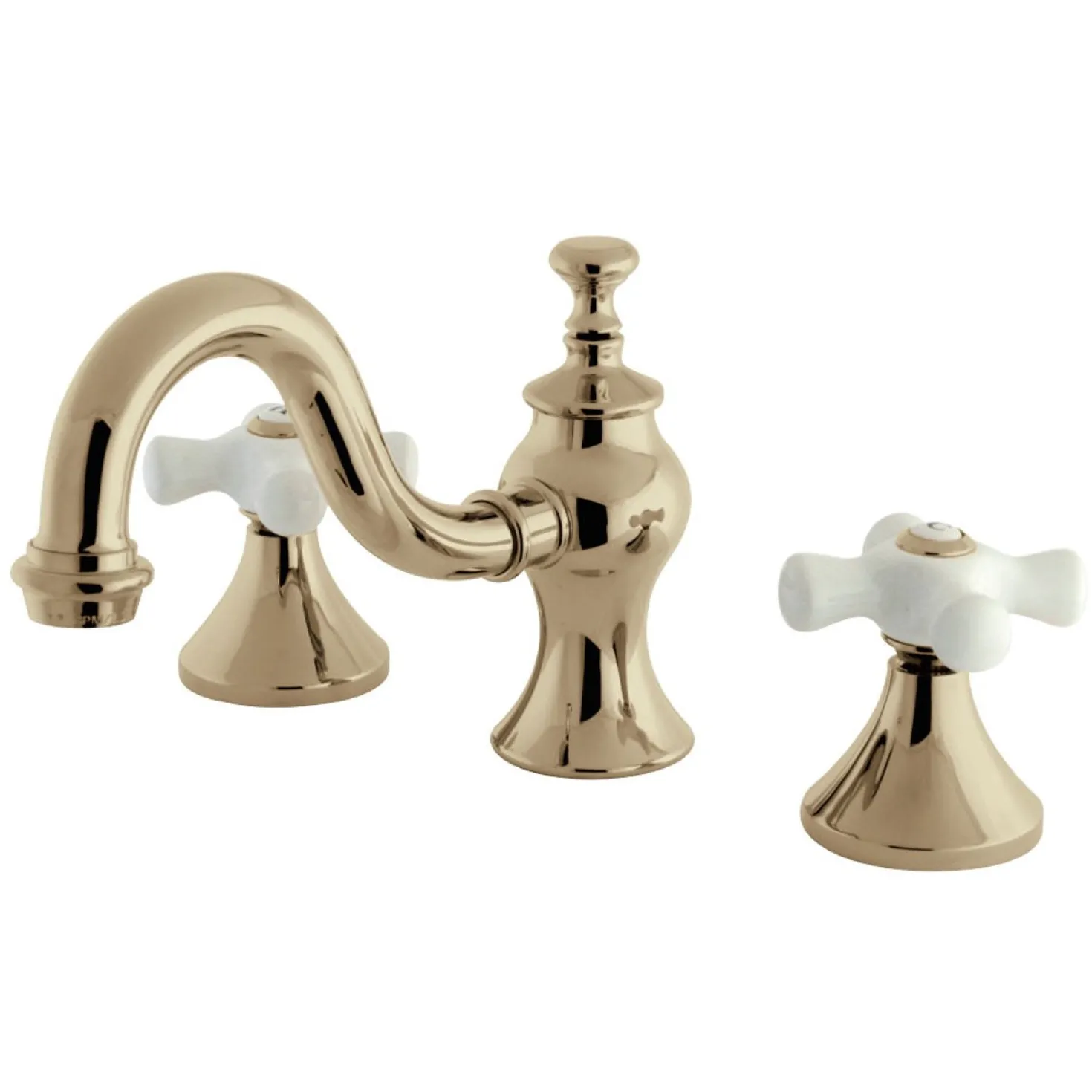 Kingston Brass Cross-Handle 8-Inch Widespread Bathroom Faucet