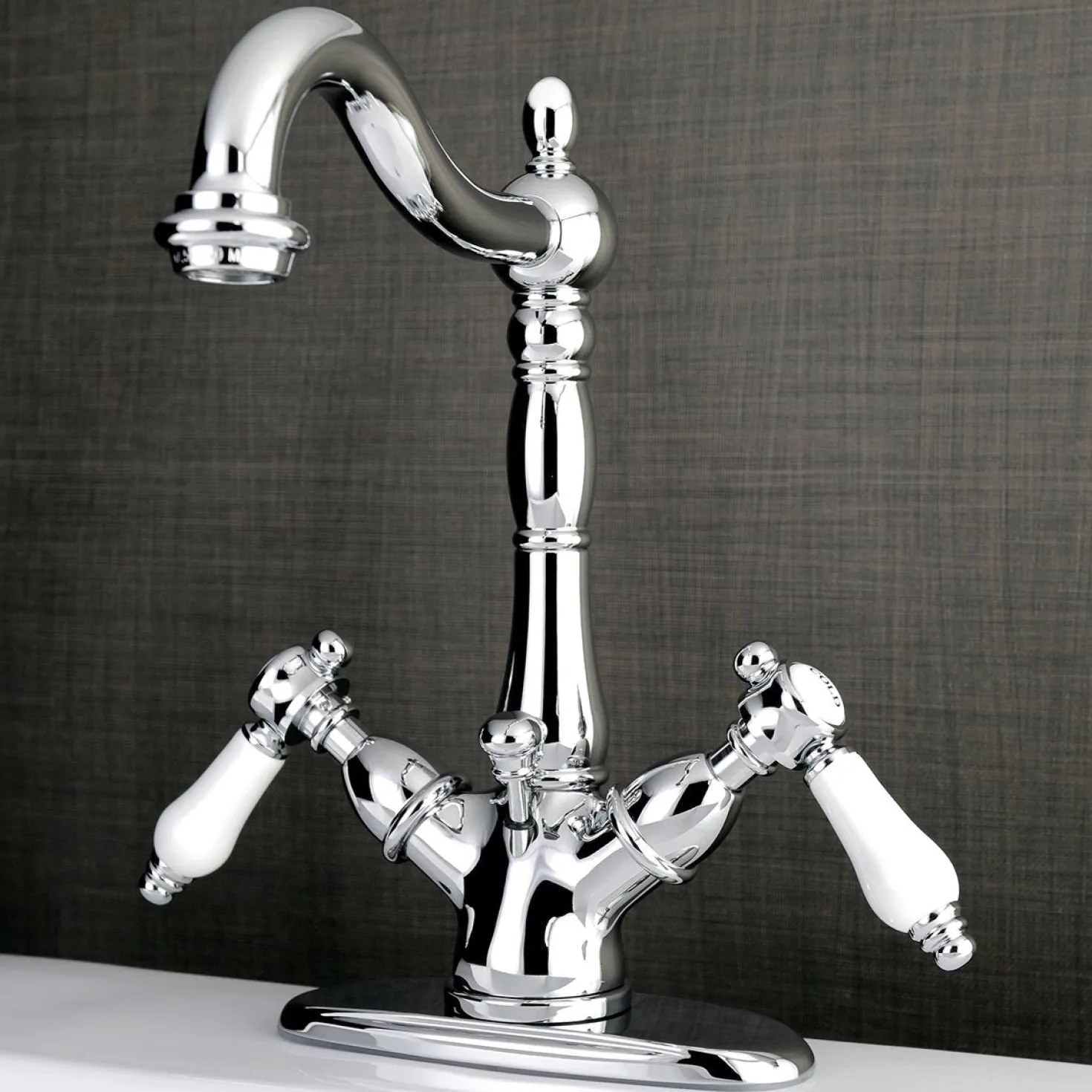 Kingston Brass Deck Mount 4" Centerset Bathroom Faucet