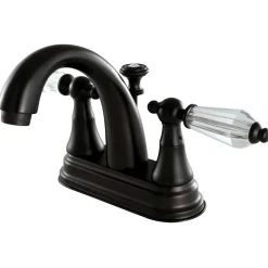 Kingston Brass Deck Mount 4" Centerset Lavatory Faucet with Brass Pop-up