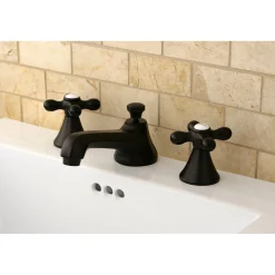 Kingston Brass Deck Mount 2-Handle 8-Inch Widespread Bathroom Faucet