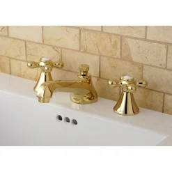 Kingston Brass Deck Mount 2-Handle 8-Inch Widespread Bathroom Faucet