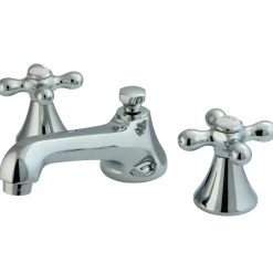 Kingston Brass Deck Mount 2-Handle 8-Inch Widespread Bathroom Faucet