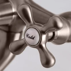 Kingston Brass Deck Mount 2-Hole Clawfoot Tub Faucet with Hand Shower