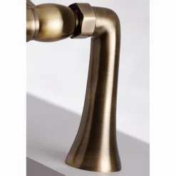 Kingston Brass Deck Mount 2-Hole Clawfoot Tub Faucet with Hand Shower