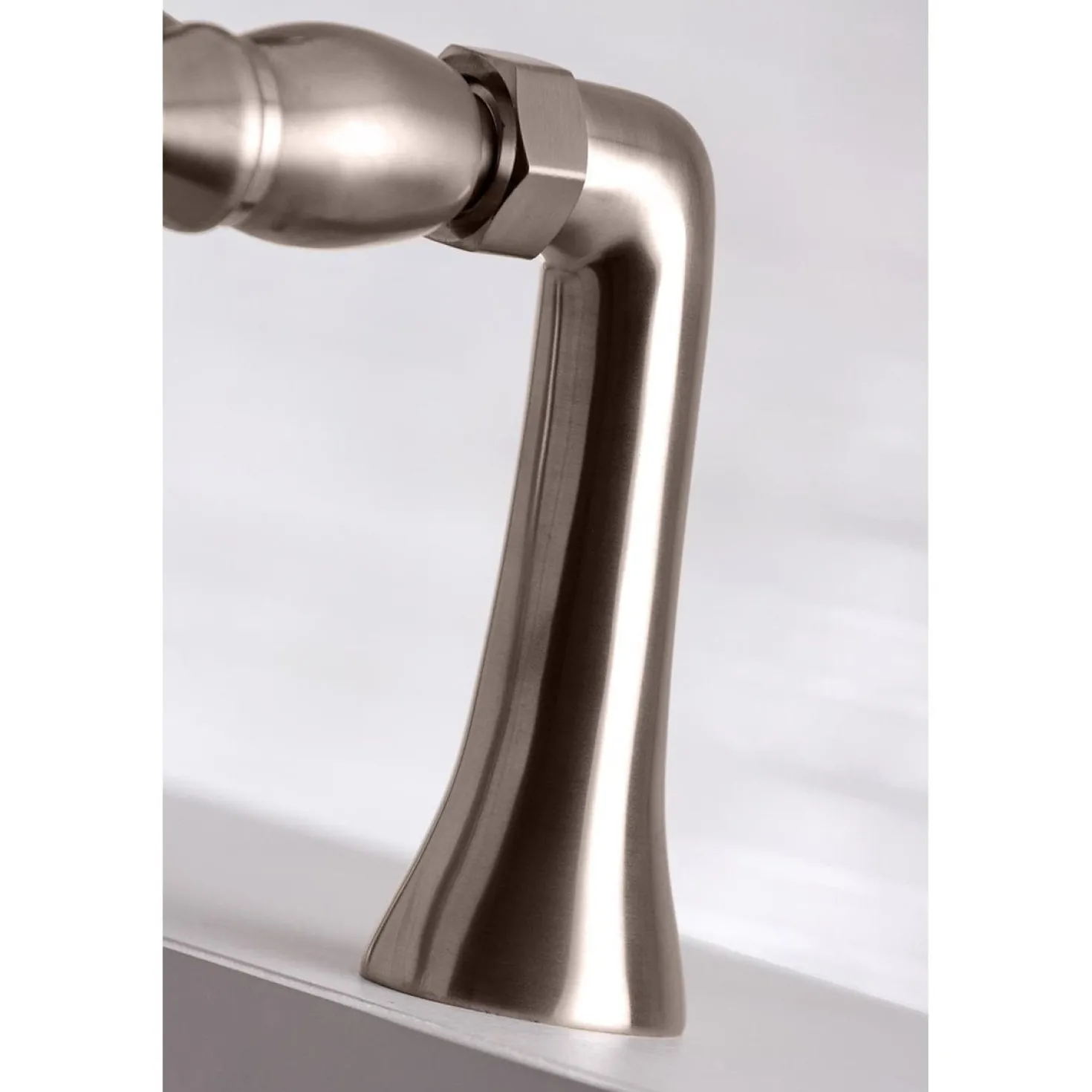 Kingston Brass Deck Mount 2-Hole Clawfoot Tub Faucet with Hand Shower