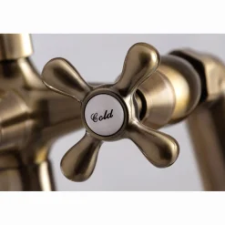 Kingston Brass Deck Mount 2-Hole Clawfoot Tub Faucet with Hand Shower