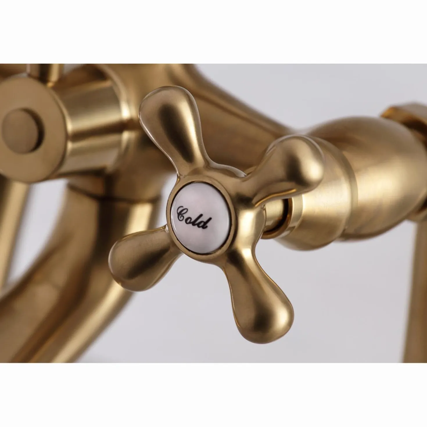 Kingston Brass Deck Mount 2-Hole Clawfoot Tub Faucet with Hand Shower